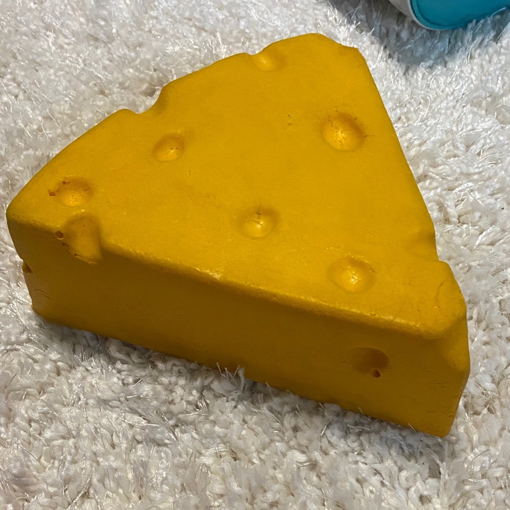 Cheese-Shaped Yellow Plush Toy